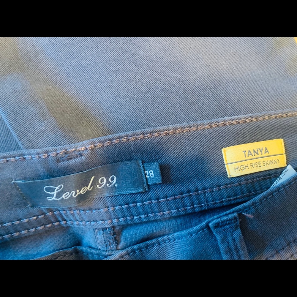 Dark Grey Level 99 Jeans - Picture 4 of 6